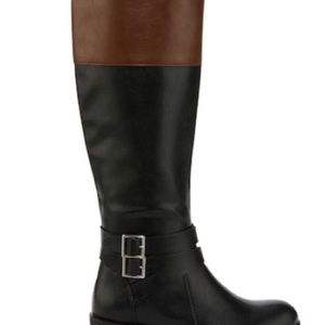 Brand New Black/Brown Riding Boots (wide calf)